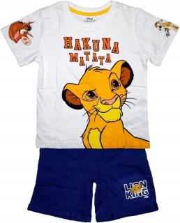 Compleu 2 piese din bumbac, maneca scurta Lion King