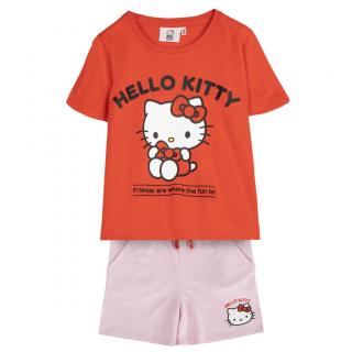 Compleu 2 piese, maneca scurta Hello Kitty