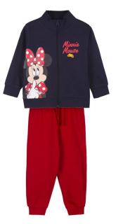 Compleu trening  bumbac 2 piese cu fermoar Minnie Mouse