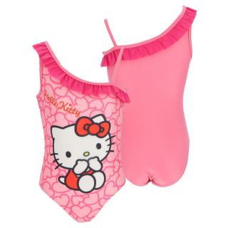 Costum baie intreg cu o bretea Hello Kitty