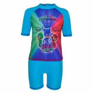 Costum de baie cu maneci scurte PJ Masks