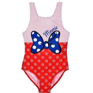 Costum de baie intreg cu buline Minnie Mouse