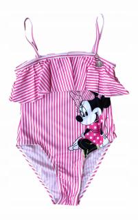 Costum de baie pentru fete, intreg cu volan Minnie Mouse Disney