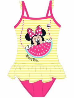 Costum de baie pentru fete, intreg cu volan Minnie Mouse Love