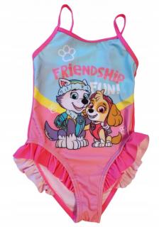 Costum de baie pentru fete, intreg Paw Patrol Friendship