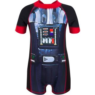 Costum de baie UV cu maneci scurte si fermoar Star Wars