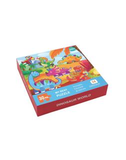 Cutie cu 6 puzzle-uri, 30 piese, Dinozauri