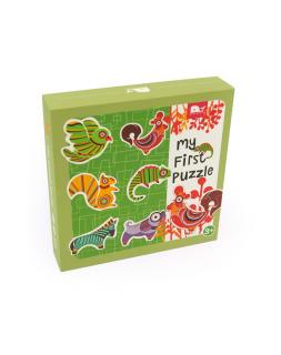 Cutie cu 6 puzzle-uri, Lumea Animalelor