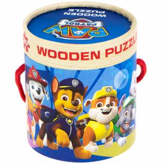 Cutie cu puzzle lemn, Paw Patrol, 30 piese