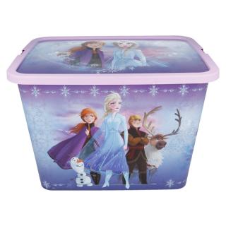 Cutie depozitare jucarii, Disney Frozen II, 28,7x18,5x19,2 cm, 7 l