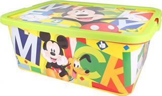 Cutie depozitare jucarii, Mickey Mouse, Acuarelas, 15 x 28.7 x 38.7 CM, 13 litri
