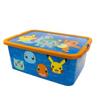 Cutie depozitare jucarii, Pokemon Rock, 15 x 38.7 x 28.7 cm, 13 litri