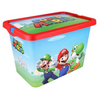 Cutie depozitare jucarii, Super Mario, 18,5x19,2x28,7 cm, 7 l