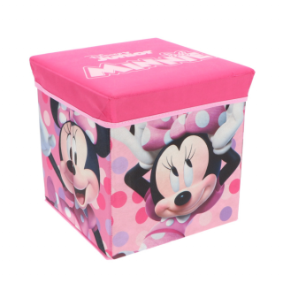 Cutie depozitare tip taburent Minnie Mouse Disney, 30x30x30 cm