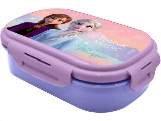 Cutie sandwich plastic cu tacamuri Frozen 2 Be Magic, 22.5x14x6.5 cm