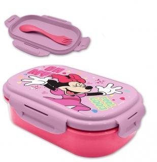 Cutie sandwich plastic cu tacamuri Minnie Mouse Feel Good, 22.5x14x6.5 cm