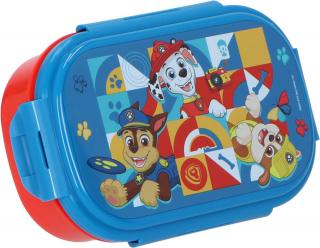 Cutie sandwich plastic cu tacamuri Paw Patrol, 22.5x14x6.5 cm