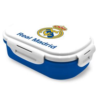 Cutie sandwich plastic cu tacamuri Real Madrid, 21x14x6 cm