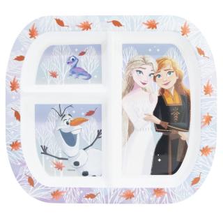 Farfurie melamina compartimentata Frozen Disney 22x19.5x1.8 cm
