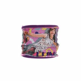 Fular tub guler Soy Luna mov 50x22 cm