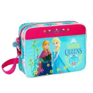 Geanta umar pentru scoala Frozen Sisters Queens, 38x28x10 cm