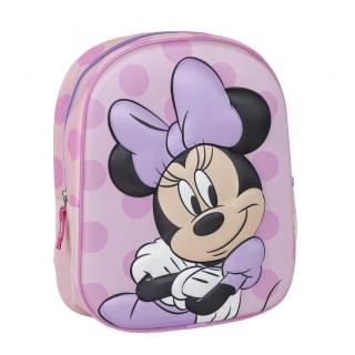 Ghiozdan gradinita 3D, 1 compartiment, Minnie Mouse Disney 31x25x10 cm