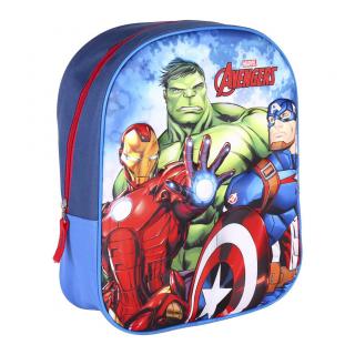 Ghiozdan gradinita 3D, Avengers, 31x25x10 cm