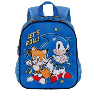 Ghiozdan gradinita 3D Sonic Lets Roll, 31 cm