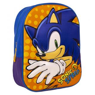 Ghiozdan gradinita 3D , Sonic Speed 31x25x10 cm