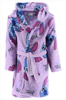 Halat baie cu gluga fleece coral Lilo  Stitch