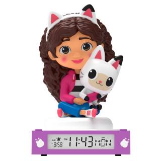 Lampa de veghe cu ceas si data Gabby s Dollhouse 3D, 21,4x13x13cm