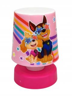 Lampa de veghe Paw Patrol, 11x7.5 cm roz