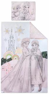 Lenjerii de pat copii, Disney Frozen II 2 piese 90x140 cm, 40x55 cm