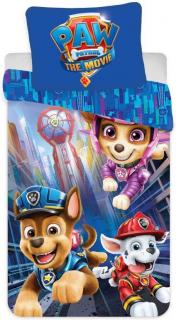 Lenjerii de pat copii, Paw Patrol The Movie 2 piese 100x140 cm, 40x45 cm