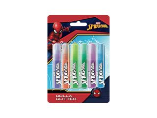 Lipici lichid Spiderman, 10.5 ml culoare, 6 culori glitter