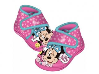 Pantofi interior cu inchidere tip arici Minnie Bowtastic