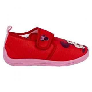 Pantofi interior cu inchidere tip arici Minnie Mouse