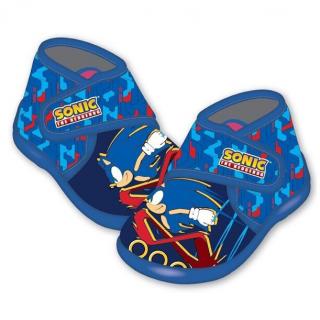 Pantofi interior cu inchidere tip arici Sonic the Hedgehog