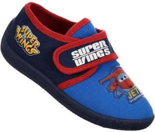 Pantofi interior cu inchidere tip arici Super Wings