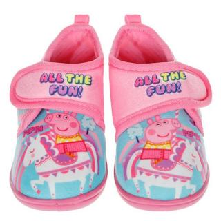 Pantofi interior roz turcoaz Peppa Pig