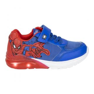 Pantofi sport, cu talpa usoara si lumini Spiderman