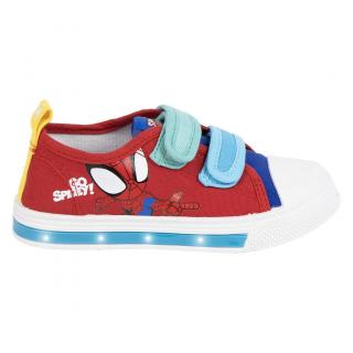 Pantofi sport panza cu lumini, inchidere cu arici Go Spidey