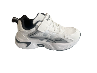 Pantofi sport pentru copii, material textil, White