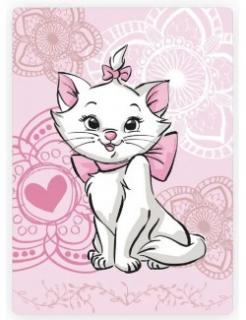 Patura fleece Disney Marie Aristocat 100x140 cm