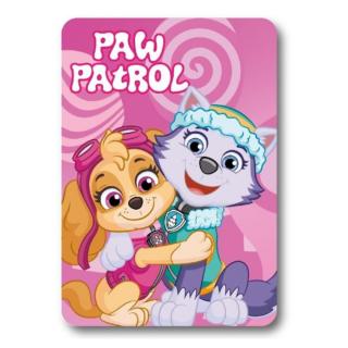 Patura fleece Paw Patrol Skye and Everest, 100x140 cm