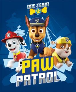 Patura polar Paw Patrol One Team,100x140 cm