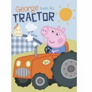 Patura polar Peppa Pig George loves his tractor, 100x140 cm