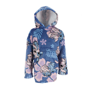 Patura polar Snuggie Lilo  Stitch Angel, 7-14 ani
