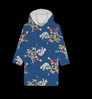 Patura polar Sonic the Hedgehog Snuggie, 7-14 ani