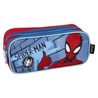 Penar cu 2 compartimente Spiderman, 22,5 x 8 x 10 cm